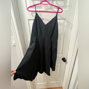 RW&CO. Black Midi Dress with Spaghetti Straps